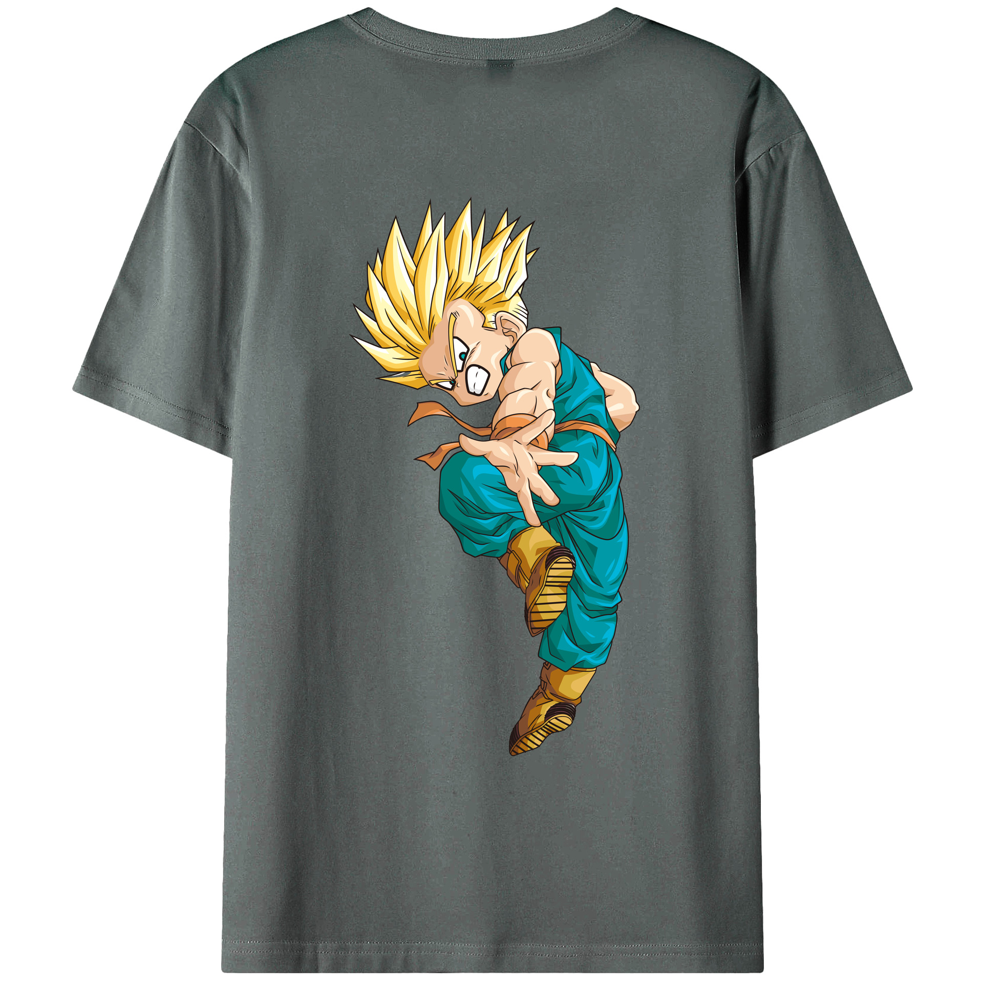 （画像用） ドラゴンボール DRAGON BALL 綿100％ メンズ半袖Tシャツ（バックプリント） 通気性